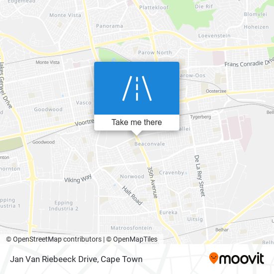 Jan Van Riebeeck Drive map