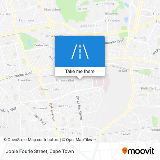 Jopie Fourie Street map