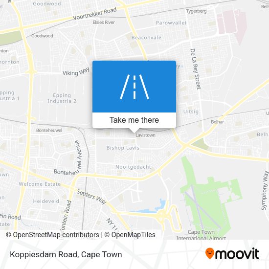 Koppiesdam Road map
