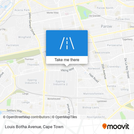 Louis Botha Avenue map