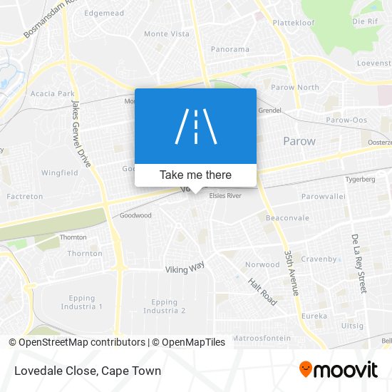 Lovedale Close map