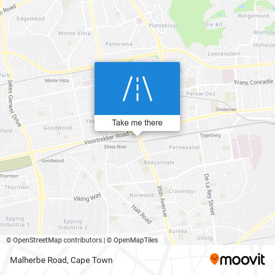 Malherbe Road map