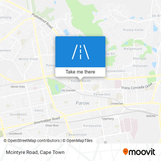 Mcintyre Road map