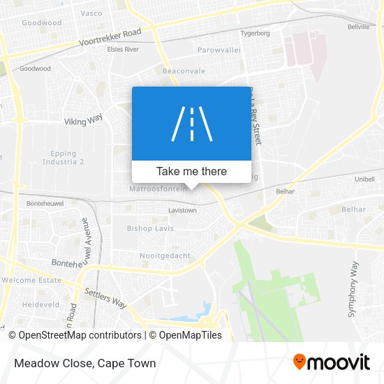 Meadow Close map