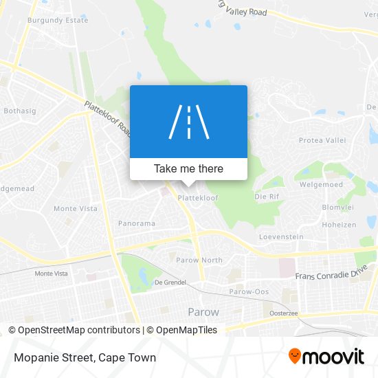 Mopanie Street map