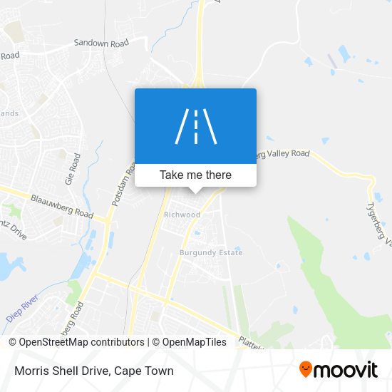 Morris Shell Drive map