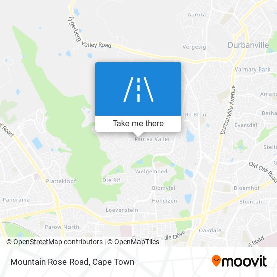 Mountain Rose Road map
