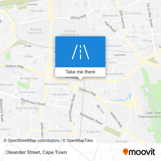 Oleander Street map