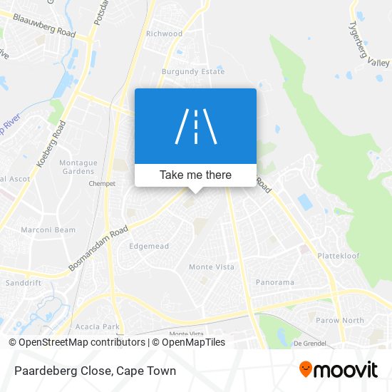 Paardeberg Close map