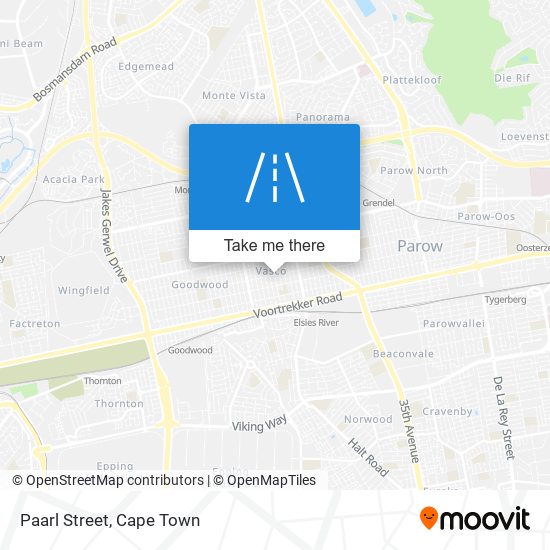 Paarl Street map