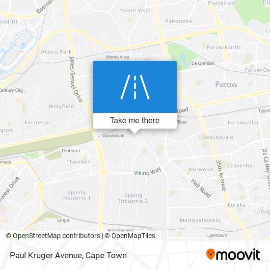 Paul Kruger Avenue map
