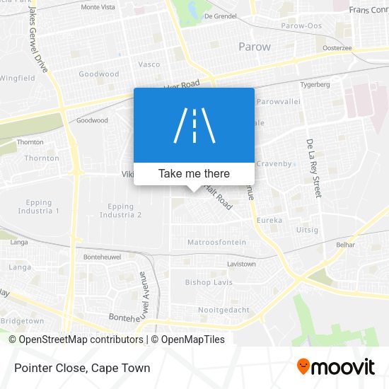 Pointer Close map