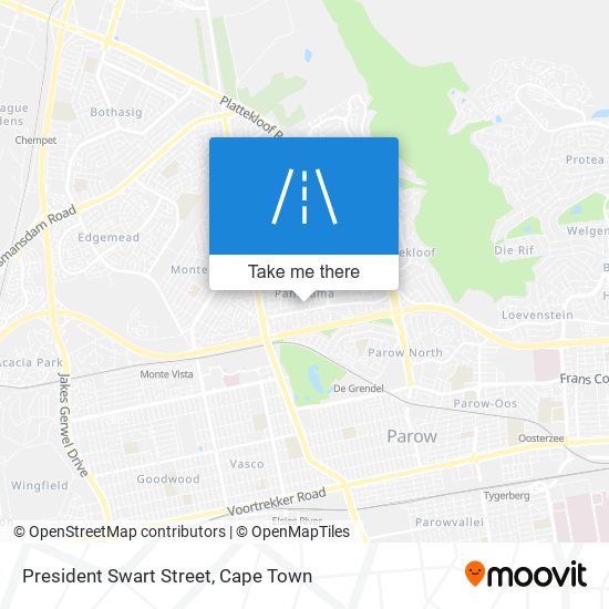 President Swart Street map