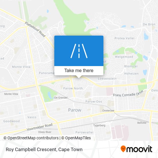 Roy Campbell Crescent map