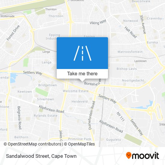 Sandalwood Street map
