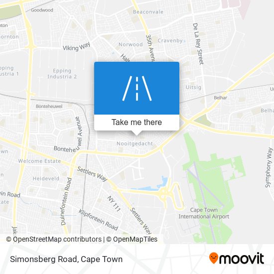 Simonsberg Road map