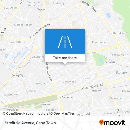 Strelitzia Avenue map