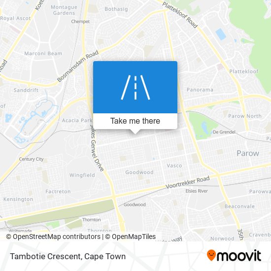 Tambotie Crescent map