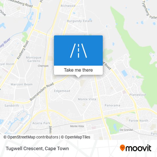 Tugwell Crescent map