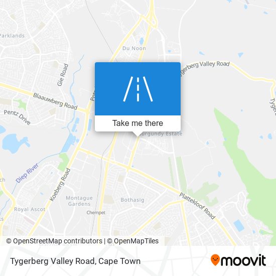 Tygerberg Valley Road map