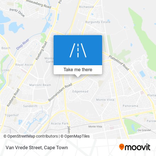 Van Vrede Street map