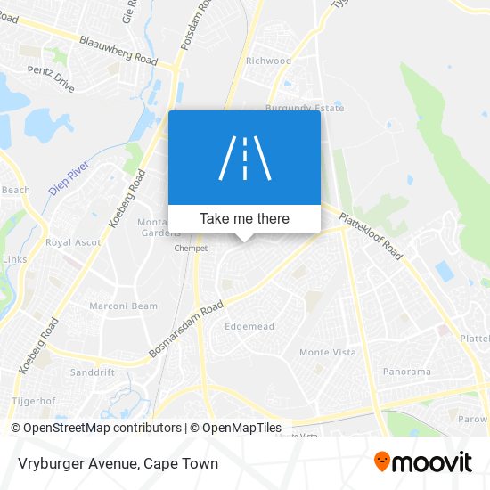 Vryburger Avenue map