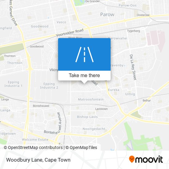 Woodbury Lane map