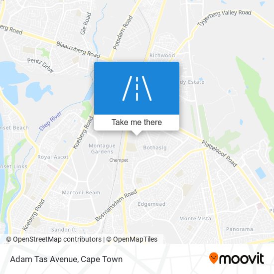 Adam Tas Avenue map