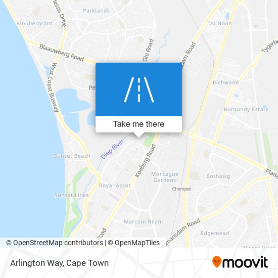 Arlington Way map