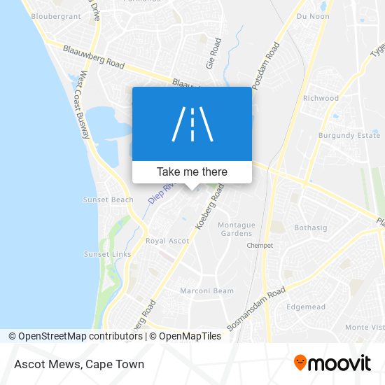 Ascot Mews map