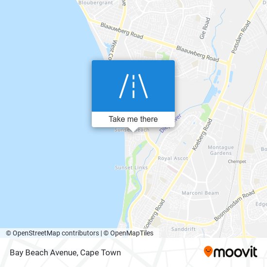 Bay Beach Avenue map