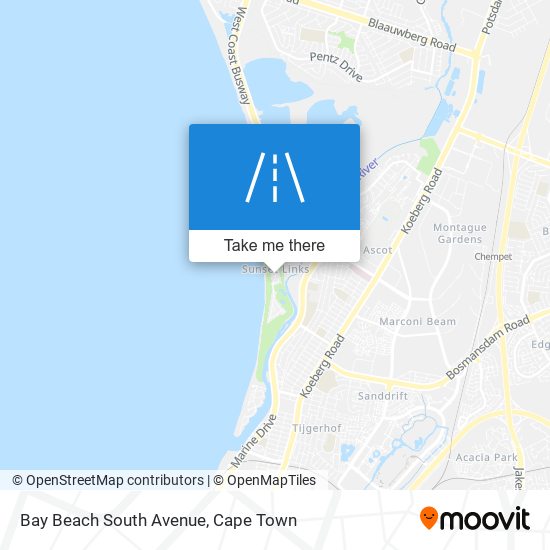 Bay Beach South Avenue map