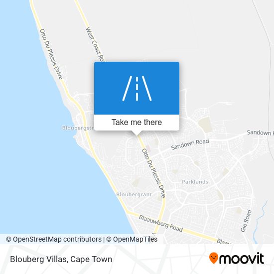 Blouberg Villas map