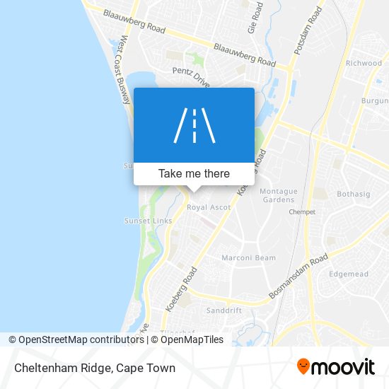 Cheltenham Ridge map