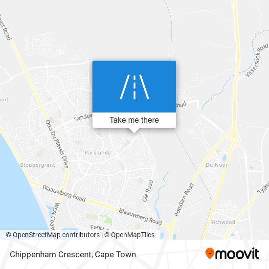 Chippenham Crescent map