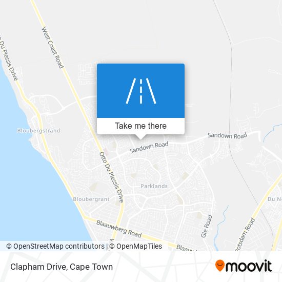 Clapham Drive map