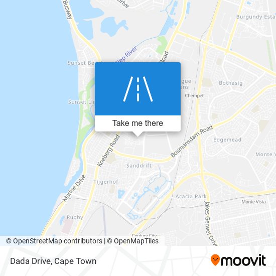 Dada Drive map