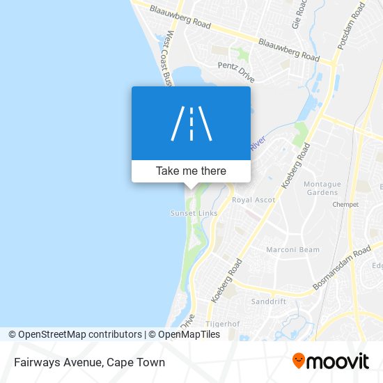Fairways Avenue map