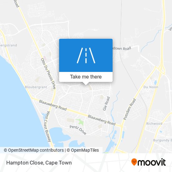 Hampton Close map