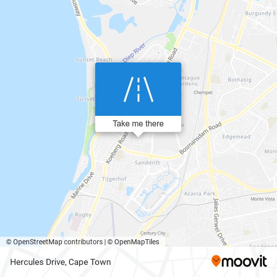 Hercules Drive map