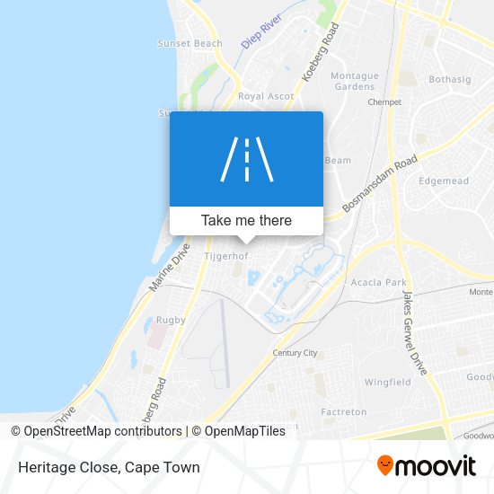 Heritage Close map