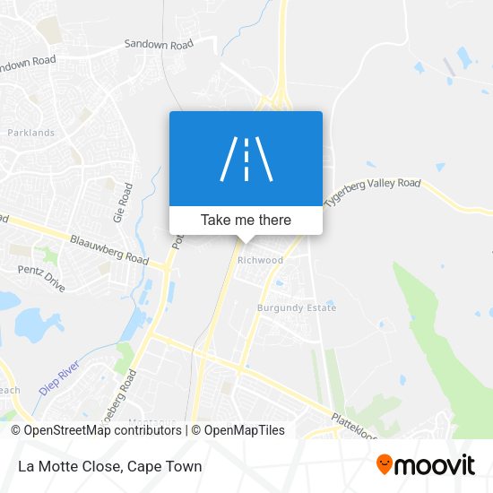 La Motte Close map