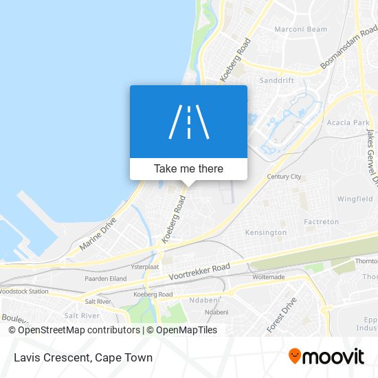 Lavis Crescent map