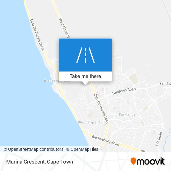 Marina Crescent map