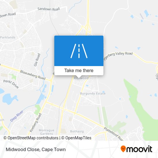 Midwood Close map