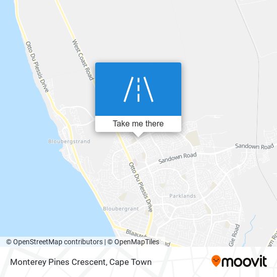 Monterey Pines Crescent map