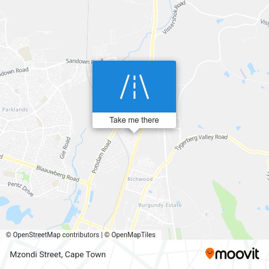Mzondi Street map