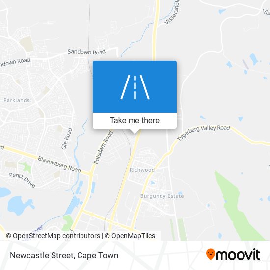 Newcastle Street map