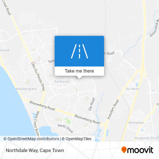 Northdale Way map