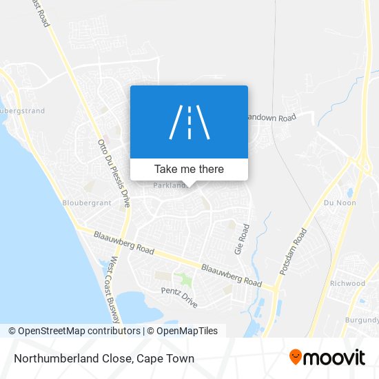 Northumberland Close map